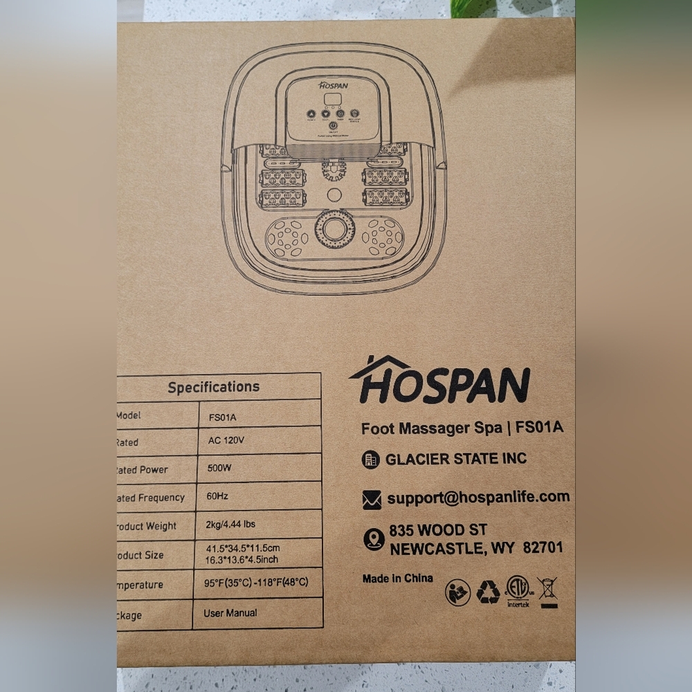 Foot Massager Spa - Brand New Hospan